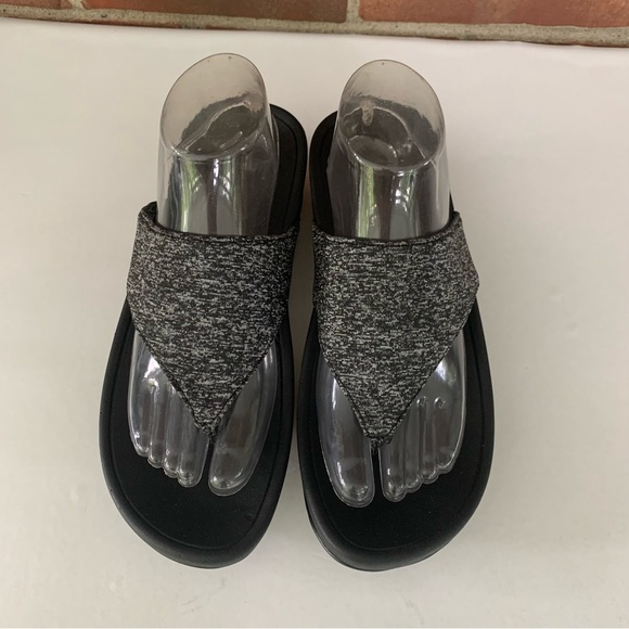 Copper Fit Women's Summit Black Platform Sandals Size US 9 B - Picture 3 of 9